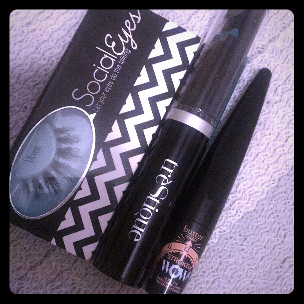 LASHES / FULL SIZE MASCARA && EYELINER! NEVER USED